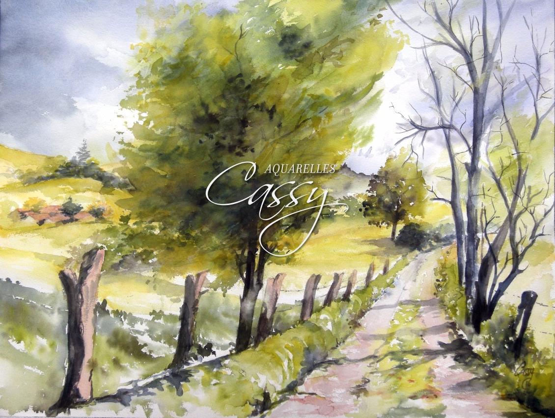 Colline du Perche 46 cm X 61 cm